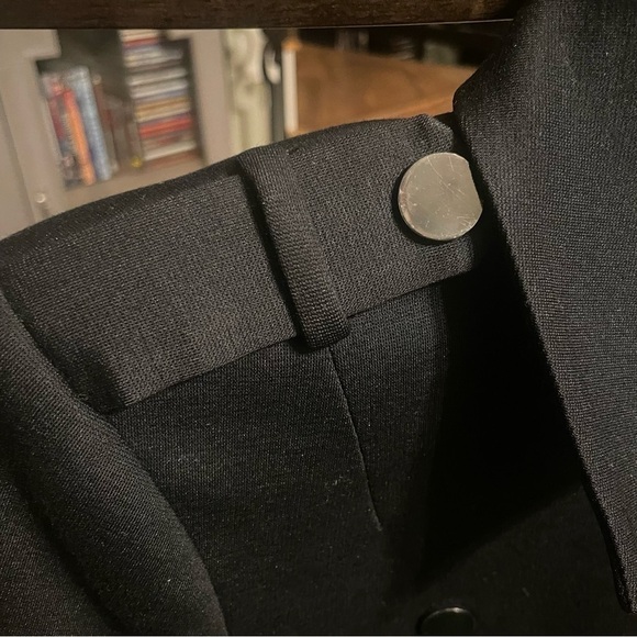 Robert Rodriguez Black Ponte Moto Jacket Double Breasted Size 6 - Picture 6 of 11